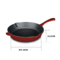 26*26cm Enameled Cast Iron Fry Pan,Cast Iron Skillet